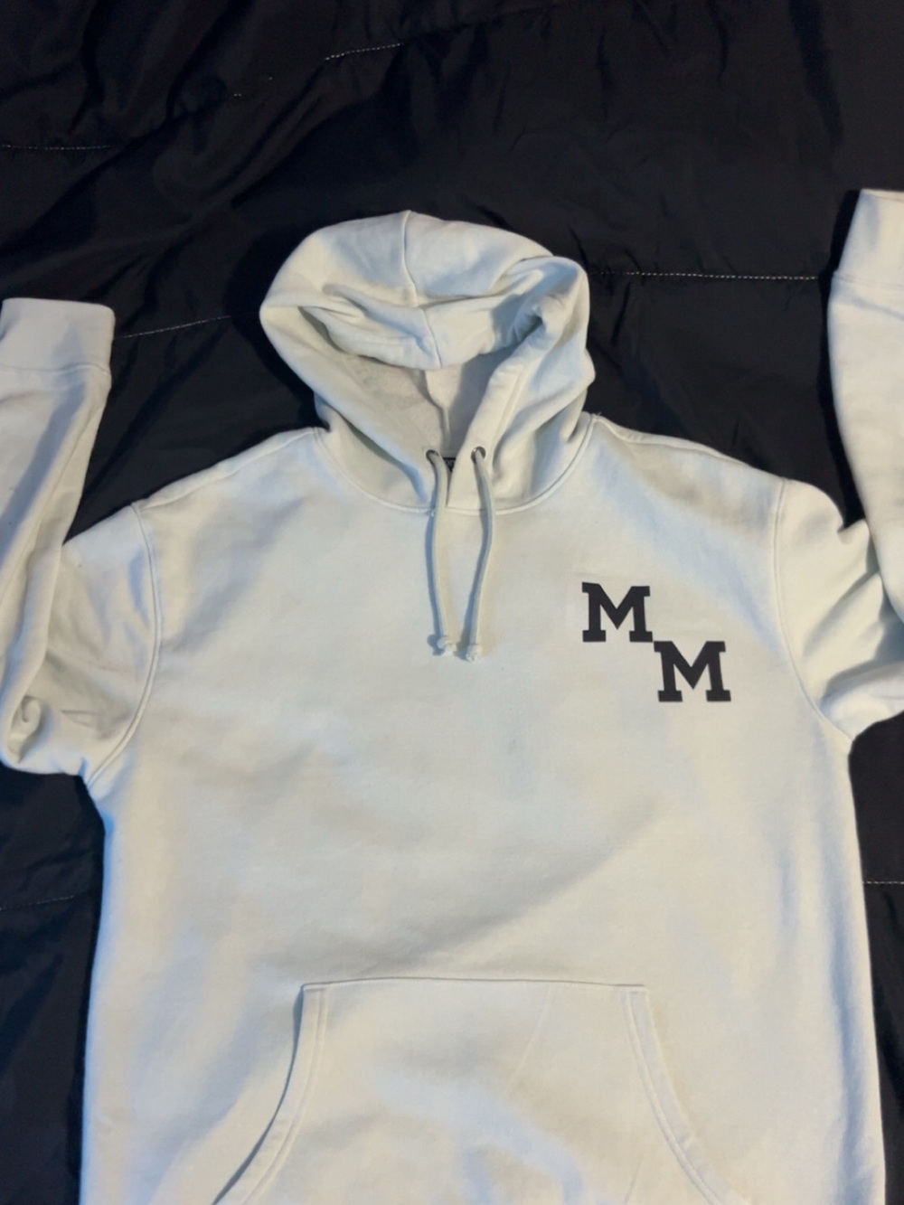 Light Blue/Black MM Pullover Hoodie - Unisex Casual Sweatshirt